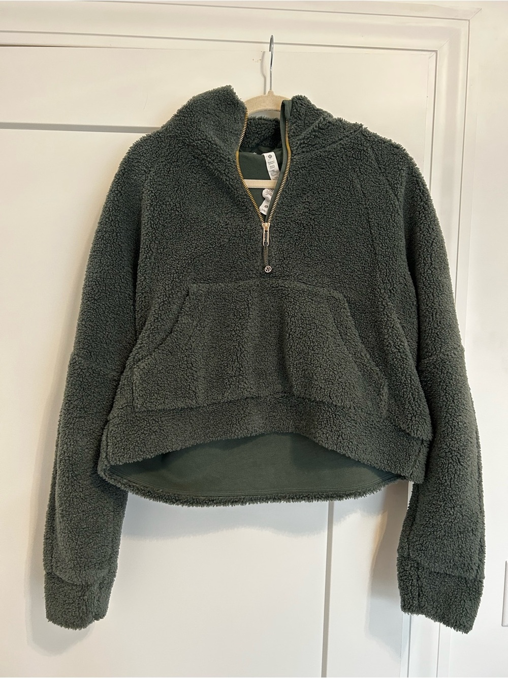 lululemon athletica Plush Quarter-Zip Sherpa Pullover - Sage